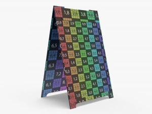 Maqueta de puesto callejero publicitario 02 Modelo 3D