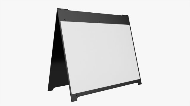 Advertising street stand mockup 03 Modelo 3D .c4d .max .obj .3ds .fbx .stl .blend 