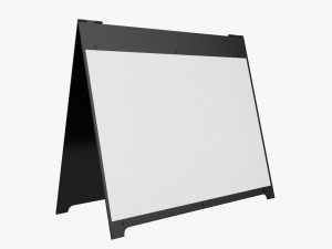 Advertising street stand mockup 03 3D Model