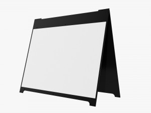 Advertising street stand mockup 03 Modelo 3D