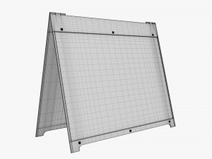 Advertising street stand mockup 03 Modelo 3D