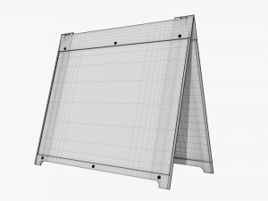 Advertising street stand mockup 03 Modelo 3D