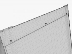 Advertising street stand mockup 03 Modelo 3D