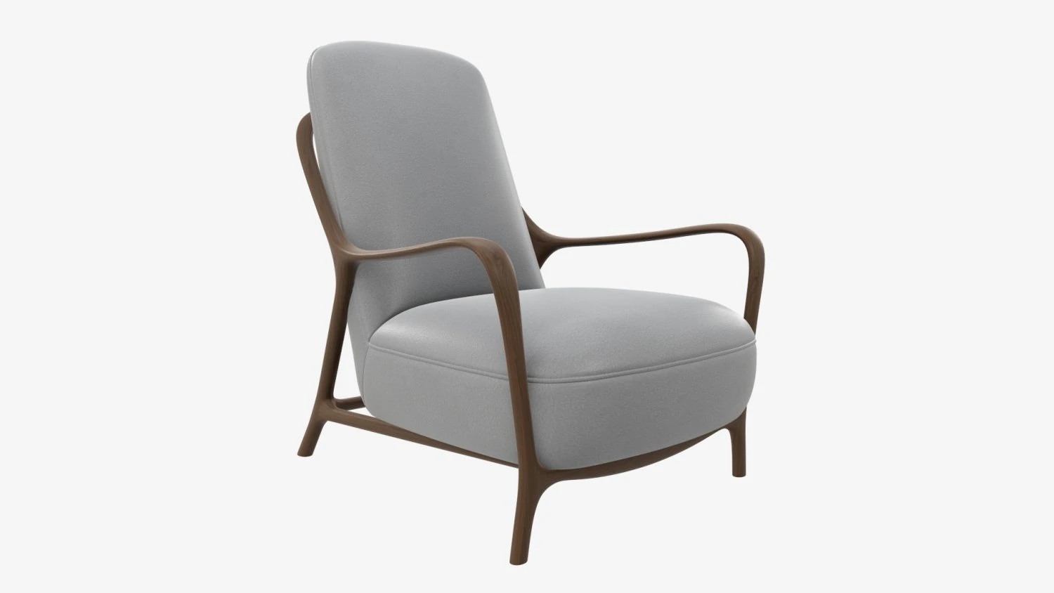 Armchair 02 3D Model .c4d .max .obj .3ds .fbx .stl .blend 