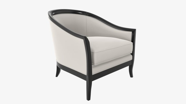 Armchair 06 3D Model .c4d .max .obj .3ds .fbx .stl .blend 