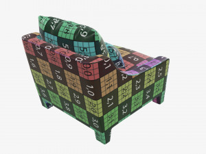 Armchair 08 Model 3D