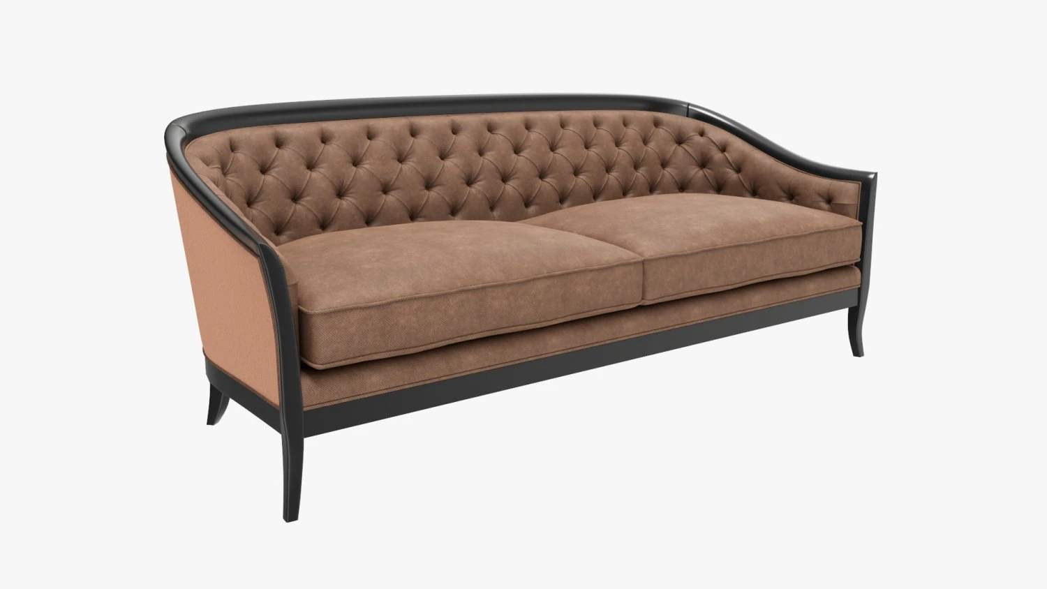 Cabriole style sofa 01 3D Model .c4d .max .obj .3ds .fbx .stl .blend 