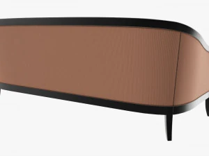 Cabriole style sofa 01 3D Model