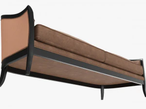 Cabriole style sofa 01 3D Model