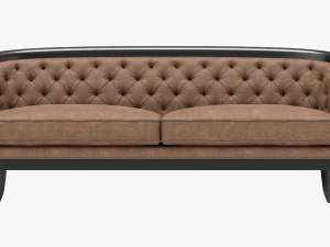 Cabriole style sofa 01 3D Model
