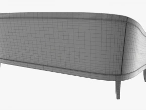 Cabriole style sofa 01 3D Model