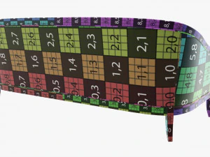 Cabriole style sofa 01 3D Model