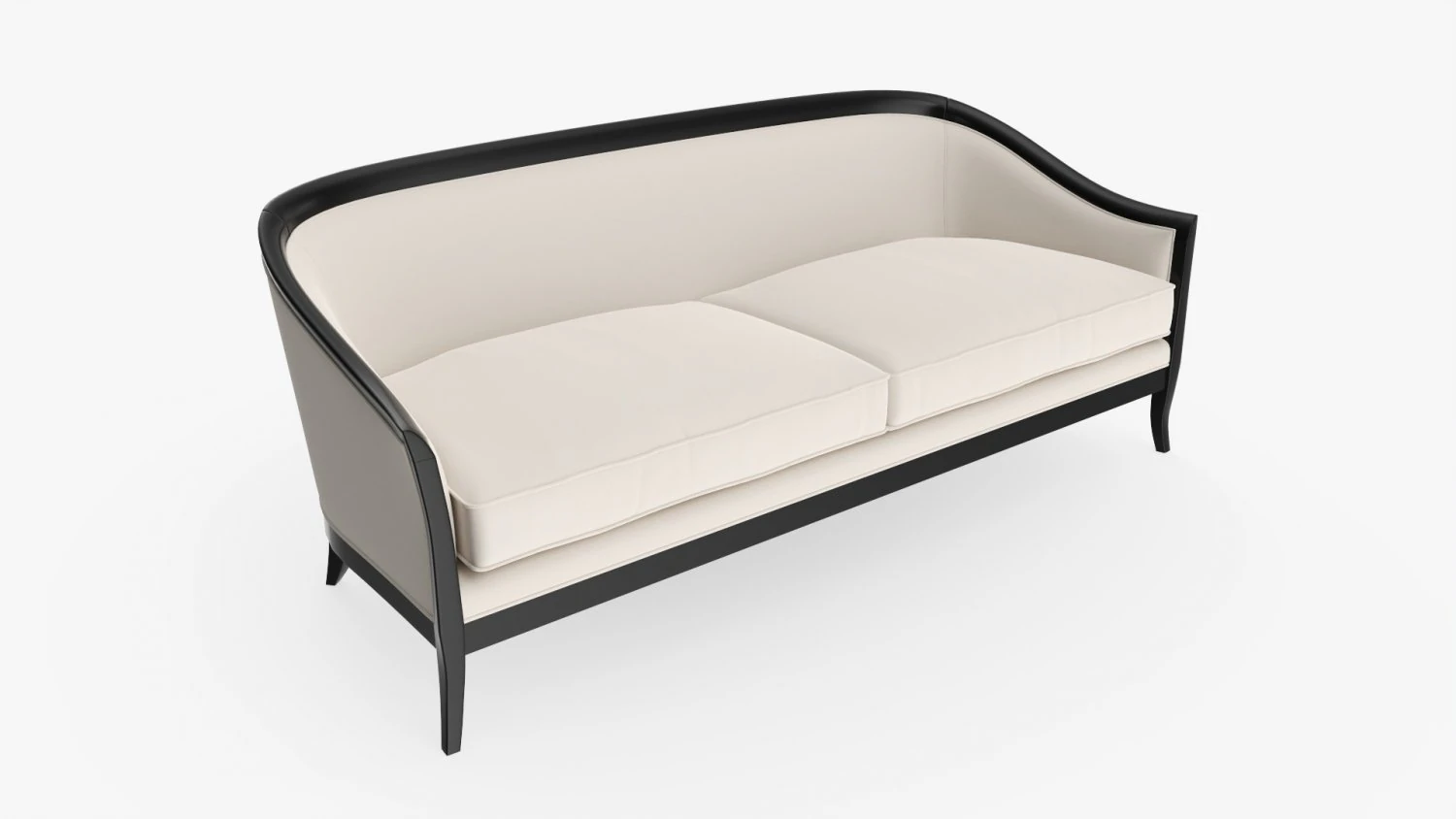 Cabriole style sofa 02 3D Model .c4d .max .obj .3ds .fbx .stl .blend 