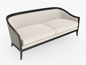 Cabriole style sofa 02 3D Model