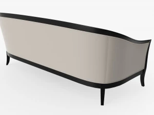 Cabriole style sofa 02 3D Model
