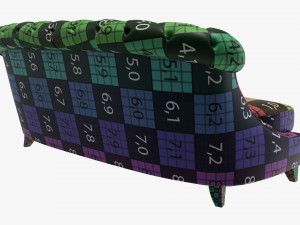 Chesterfield style sofa 3D-Modell