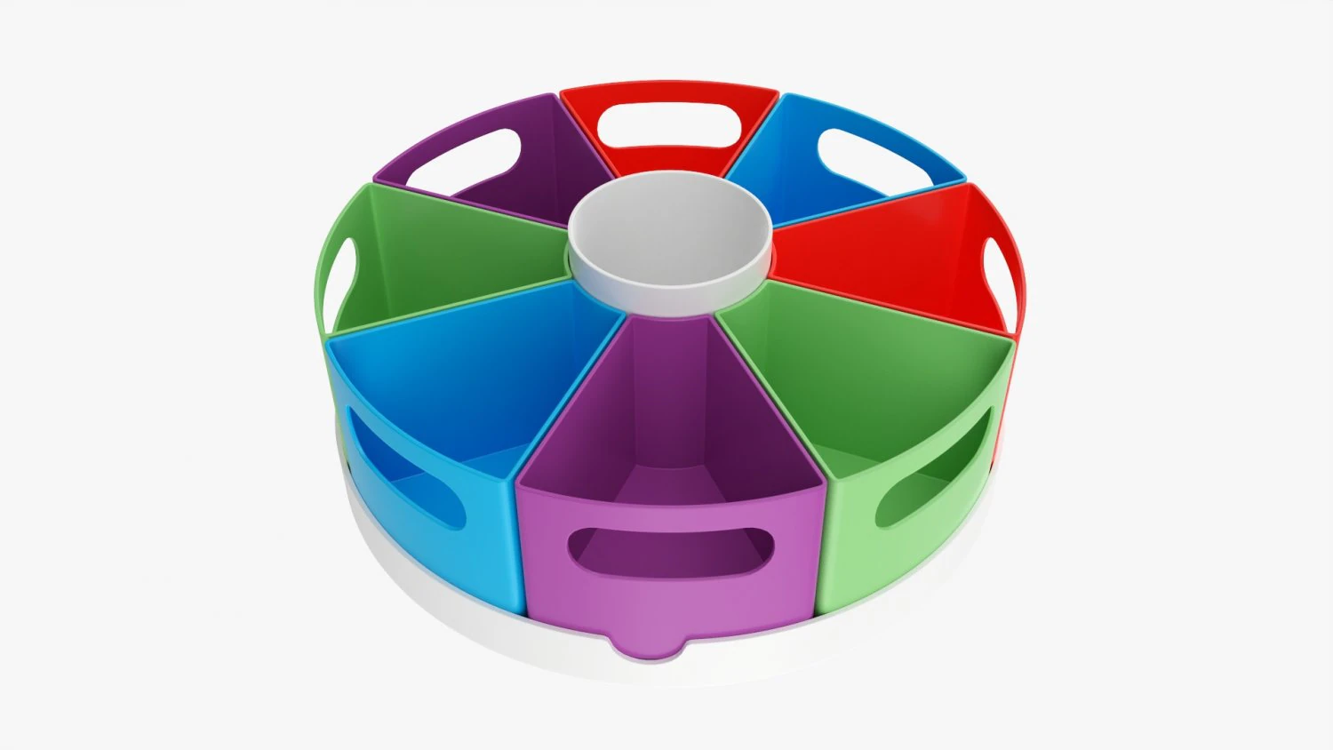 Colorful space storage organizer 3D Model .c4d .max .obj .3ds .fbx .stl .blend