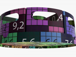 Colorful space storage organizer 3D Model