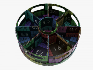 Colorful space storage organizer Modelo 3D