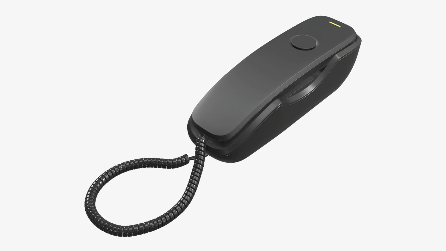Compact corded phone 3D Model .c4d .max .obj .3ds .fbx .stl .blend 