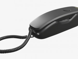 Compact corded phone 3D Model