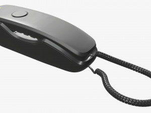 Compact corded phone 3D Model
