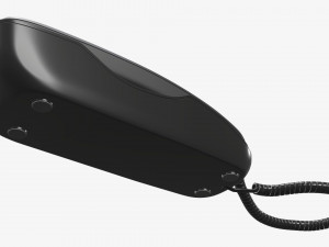 Compact corded phone 3D Model