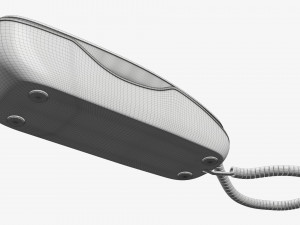 Compact corded phone 3D Model