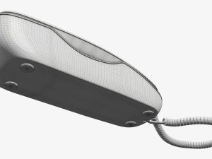 Compact corded phone 3D Model