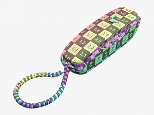 Compact corded phone 3D Model