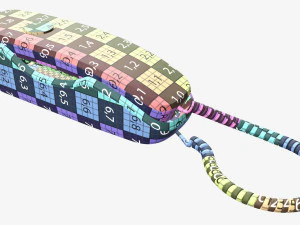 Compact corded phone 3D Model