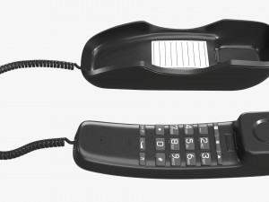Compact corded phone handset removed Modelo 3D