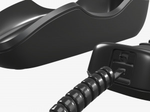 Compact corded phone handset removed Modelo 3D