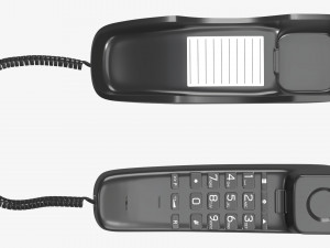 Compact corded phone handset removed Modelo 3D