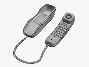 Compact corded phone handset removed 3D Model