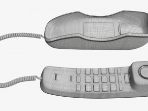 Compact corded phone handset removed Modelo 3D