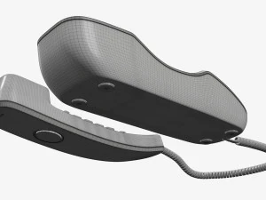 Compact corded phone handset removed 3D Model
