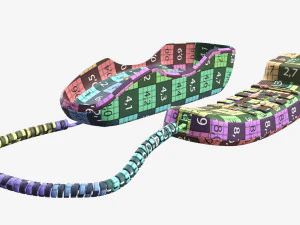 Compact corded phone handset removed 3D Model