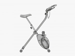 Folding fitness bike trainer Modello 3D