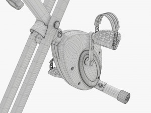 Folding fitness bike trainer Modello 3D