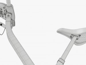 Folding fitness bike trainer Modello 3D