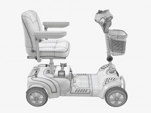 Four wheel power medical scooter Modelo 3D