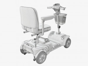 Four wheel power medical scooter Modelo 3D