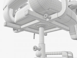 Four wheel power medical scooter Modelo 3D