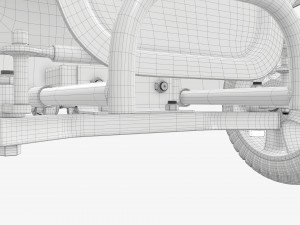 Four wheel power medical scooter Modelo 3D