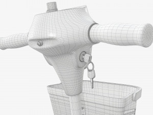 Four wheel power medical scooter Modelo 3D