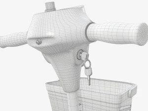 Four wheel power medical scooter 3D Model