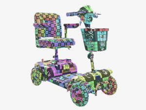 Four wheel power medical scooter Modelo 3D