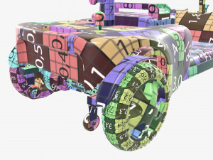 Four wheel power medical scooter Modelo 3D