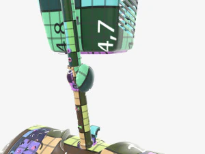 Four wheel power medical scooter 3D Model